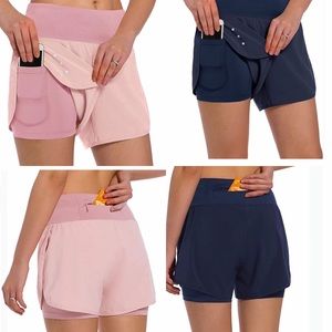 2 PAIRS 💙💖 KSMIEN 2 in 1 RUNNING ATHLETIC  SHORTS W/ LINER.PHONE POCKET.